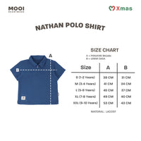 Mooi Kemeja Anak Laki-laki Christmas Nathan Polo Shirt