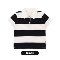 Mooi Kemeja Anak Laki-Laki Yuko Striped Polo