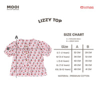 Mooi Atasan Anak Perempuan Christmas Collection Lizzy Top