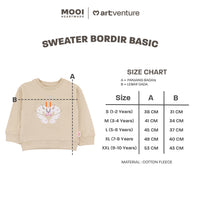 Mooi Artventure x Illustrator Sweater Bordir Basic Anak