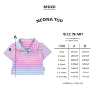 Mooi Atasan Anak Perempuan Neona Top