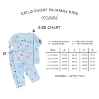 Mooi Piyama Anak Baju Tidur Anak Ceilo Short Pajamas Kids