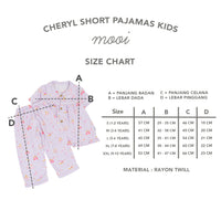 Mooi Piyama Anak Baju Tidur Anak Cheryl Short Pajamas Kids