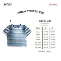 Mooi Kaos Anak Laki - Laki Christmas Collection Aiden Striped Tee