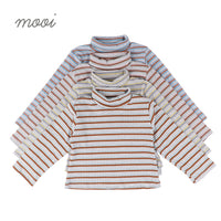 Mooi Atasan Anak Ren Turtle Neck Striped