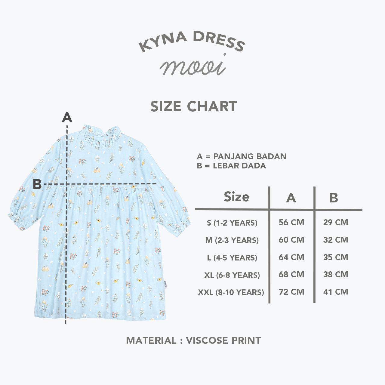 Mooi Dress Anak Perempuan Kyna Dress