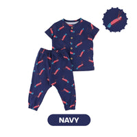 Mooi X Dinda Puspitasari Setelan Bayi Ollie Long Button Set