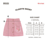 Mooi Rok Celana Skort Anak Perempuan Christmas Collection Claryn Skort Pants
