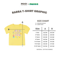 Mooi x Nussa Kaos Anak Perempuan Rarra Tshirt Graphic