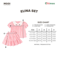 Mooi Setelan Anak Perempuan Christmas Collection Elina Set