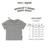 Mooi X Muklay Kaos Dewasa Unisex T-Shirt Basic Adult