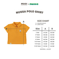 Mooi x Nussa Kemeja Anak Laki-Laki Nussa Polo Shirt