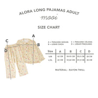 Mooi Piyama Dewasa Setelan Alora Long Pajamas Adult