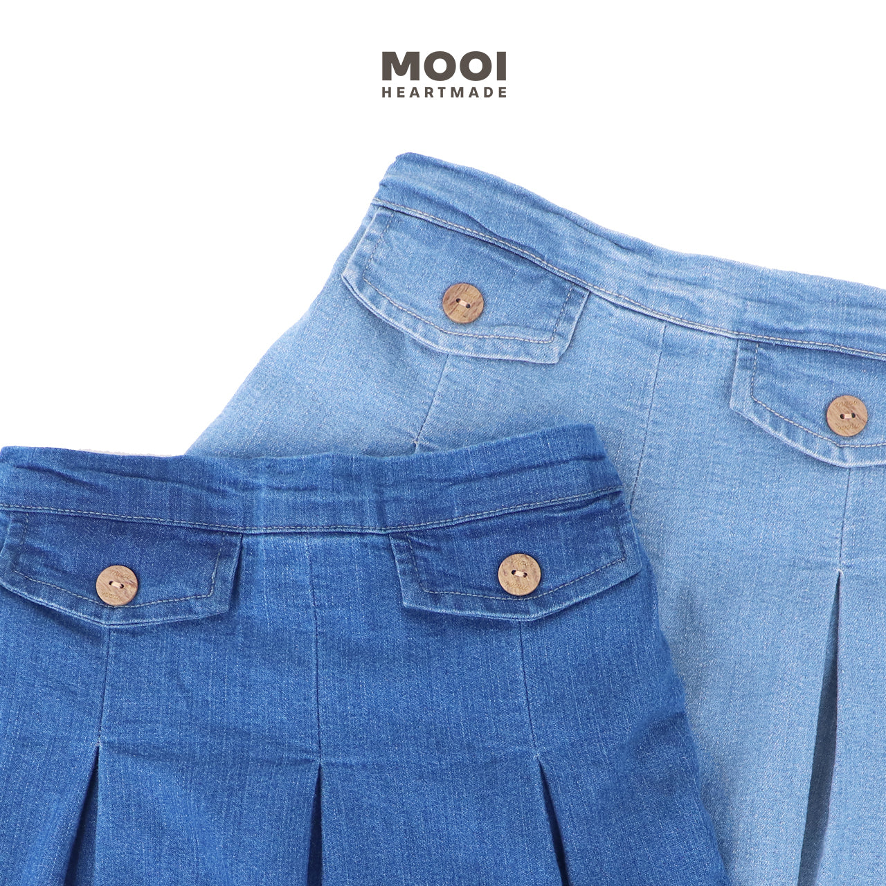 Mooi Rok Celana Skort Jeans Anak Bora Denim Skort