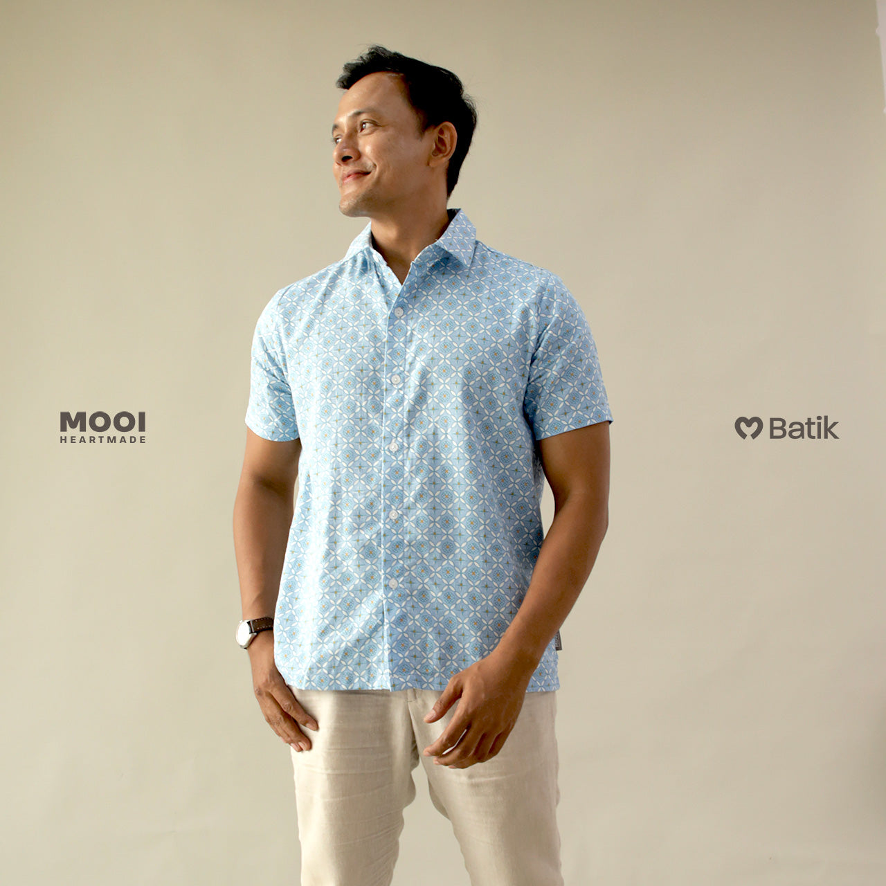 Mooi Atasan Batik Pria Kemeja Pria Arjuna Batik Shirt Adult