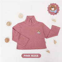 Mooi Atasan Anak Turtle Neck Top V1
