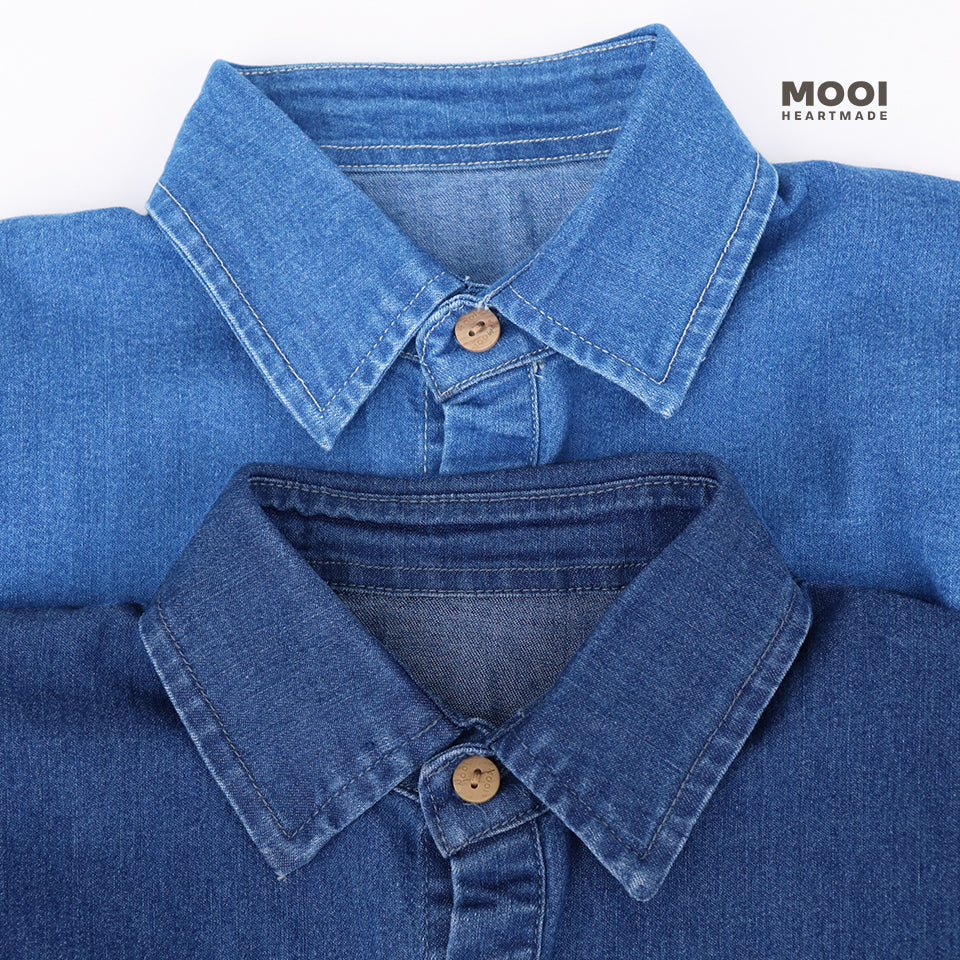 Mooi Kemeja Jeans Anak Sean Denim Shirt