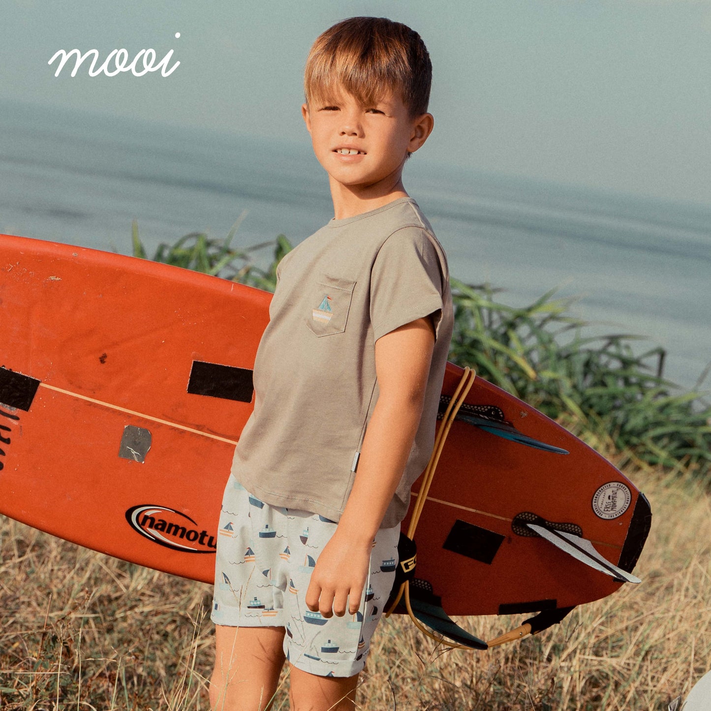 Mooi Setelan Anak Kaos Anak Tshirt Pocket Tee Set