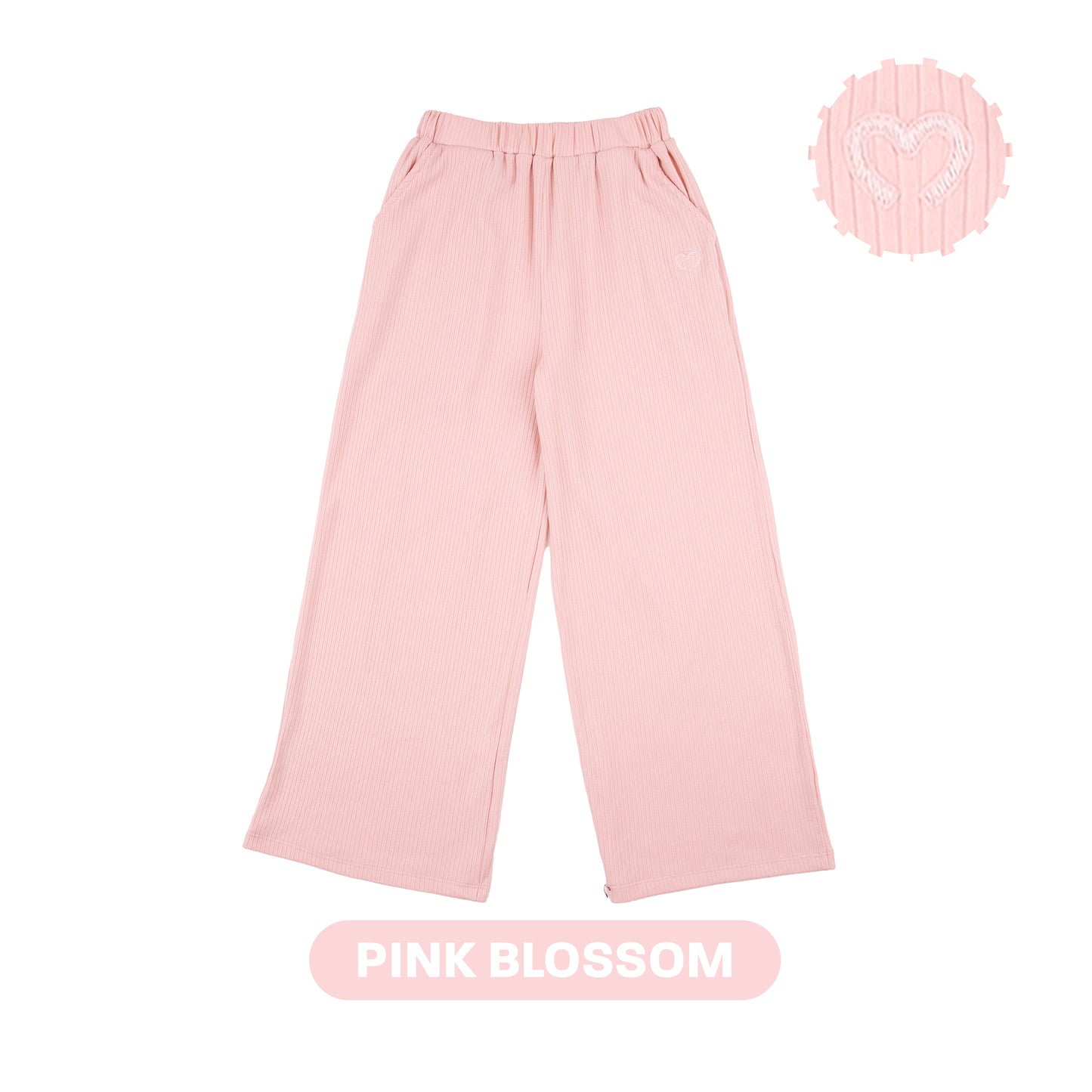 Mooi Celana Panjang Anak Perempuan Comfy Rib Long Wide Pants