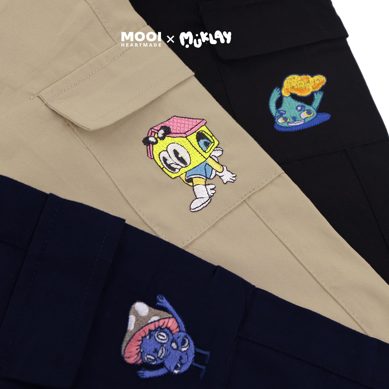 Mooi X Muklay Celana Panjang Cargo Anak Jeno Long Cargo Pants Kids