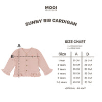 Mooi Cardigan Anak Sunny Rib Cardigan