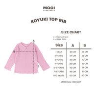 Mooi Atasan Anak Perempuan Koyuki Top