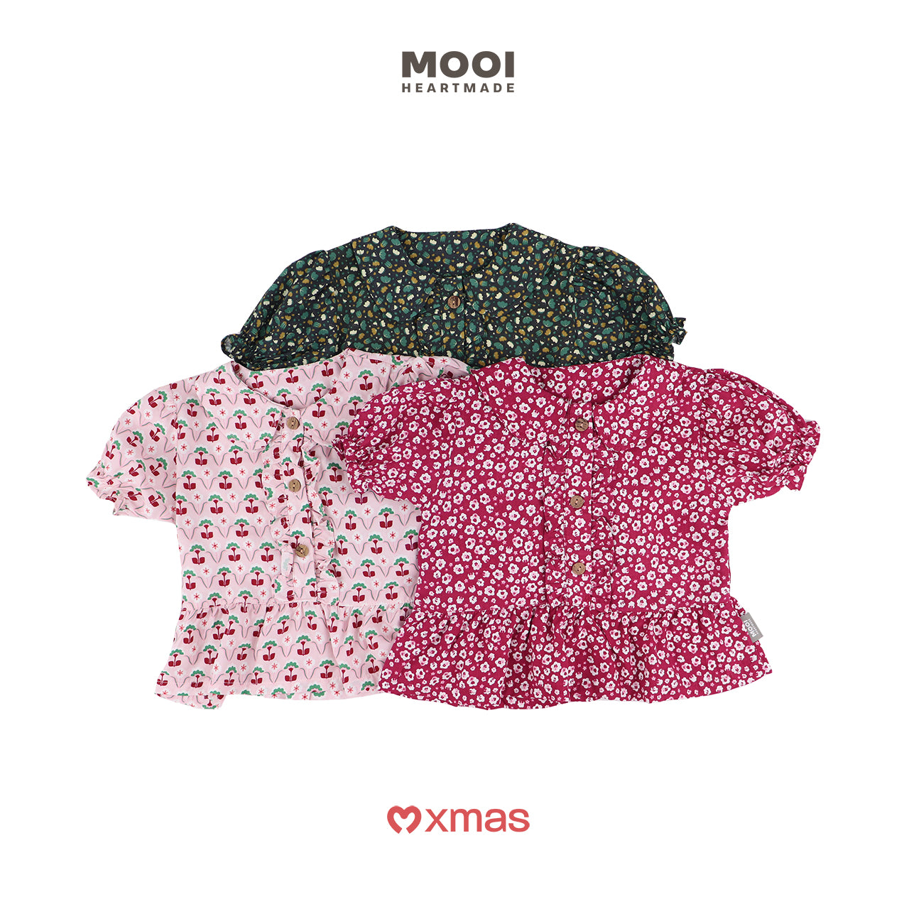Mooi Atasan Anak Perempuan Christmas Collection Lizzy Top