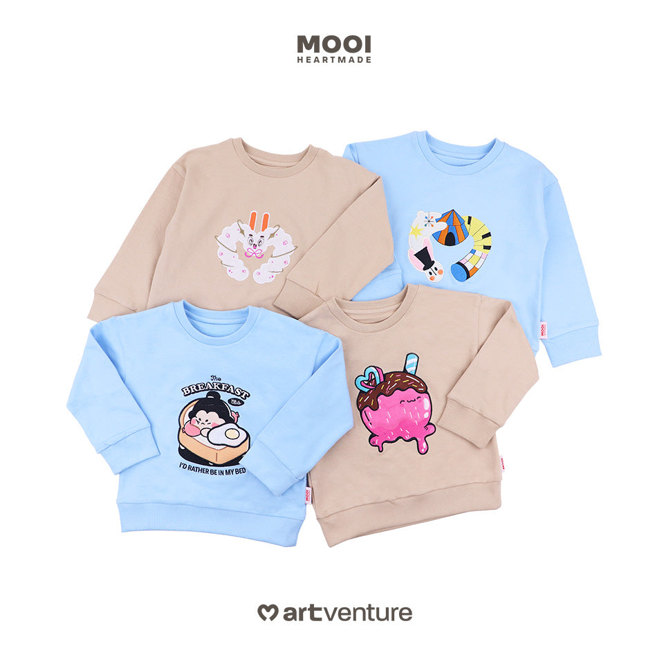 Mooi Artventure x Illustrator Sweater Bordir Basic Anak