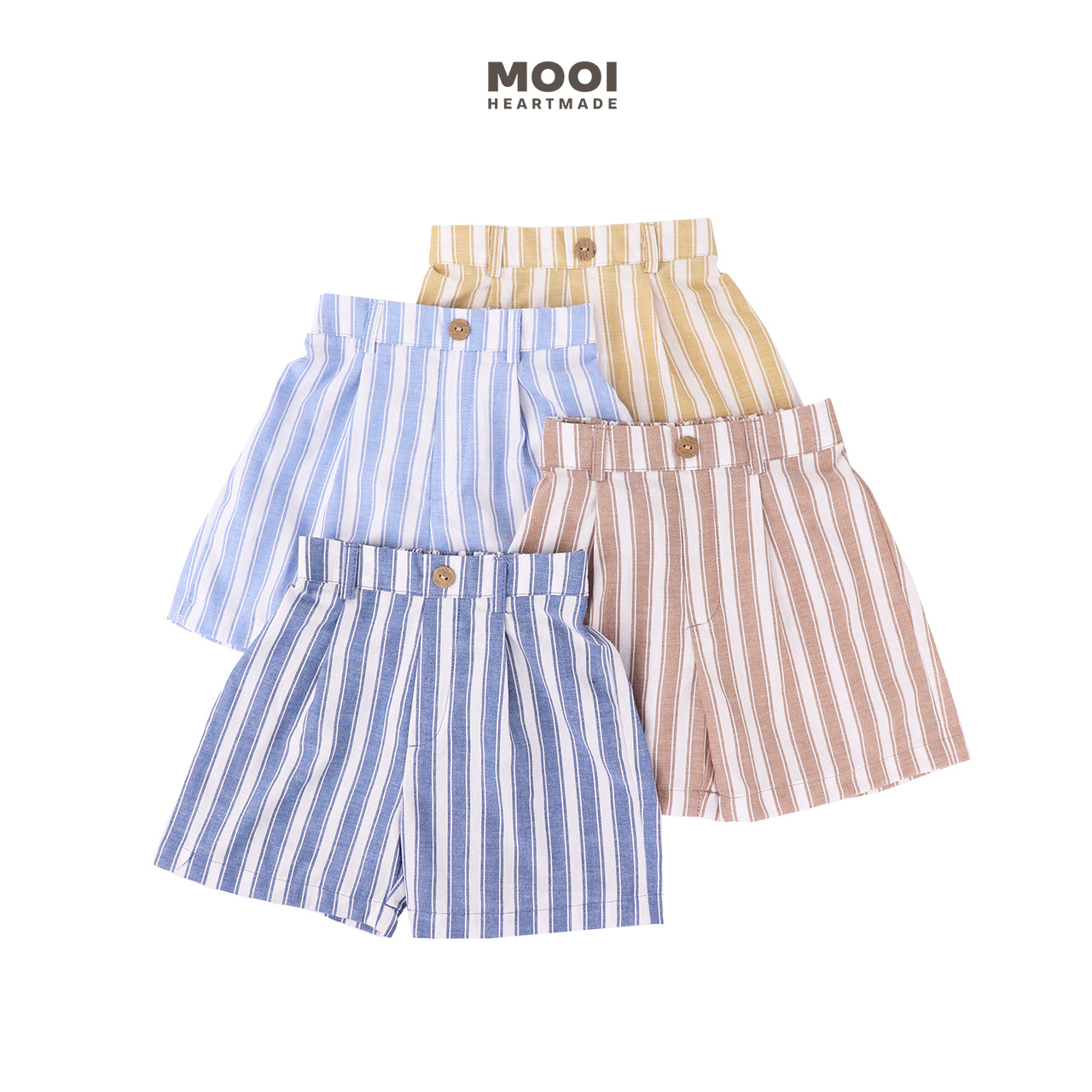 Mooi Celana Pendek Anak Laki-laki Yoshi Striped Pants