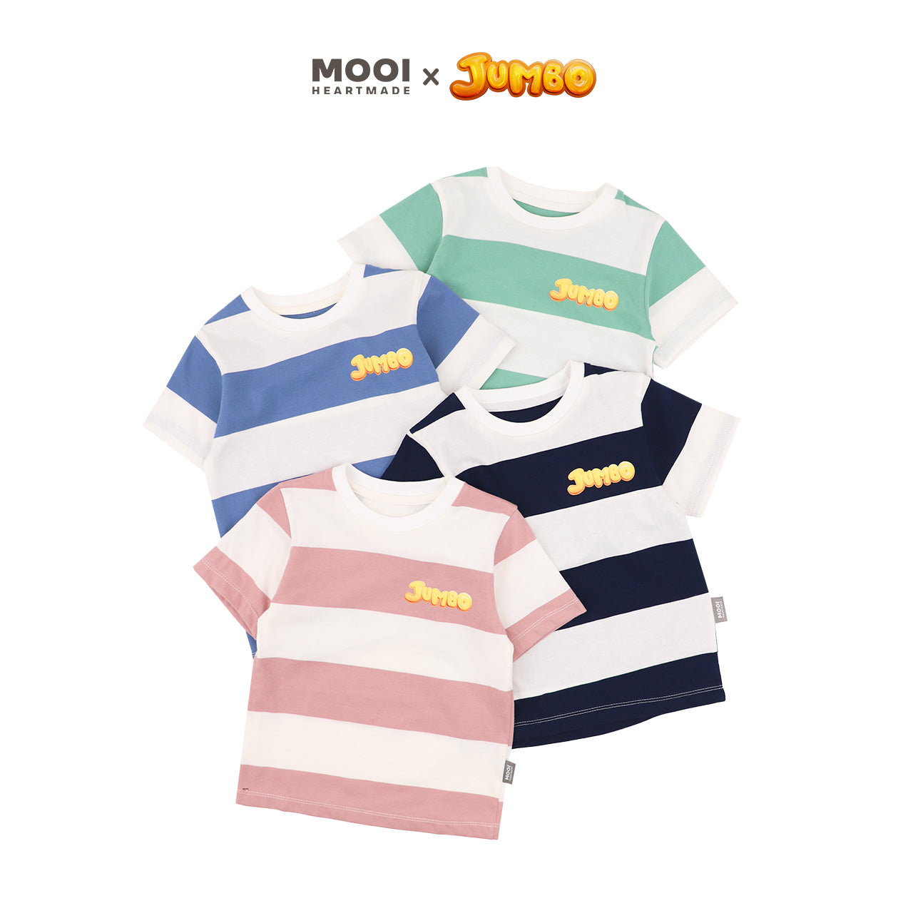 Mooi X Jumbo Kaos Anak Unisex T-shirt Striped Kids
