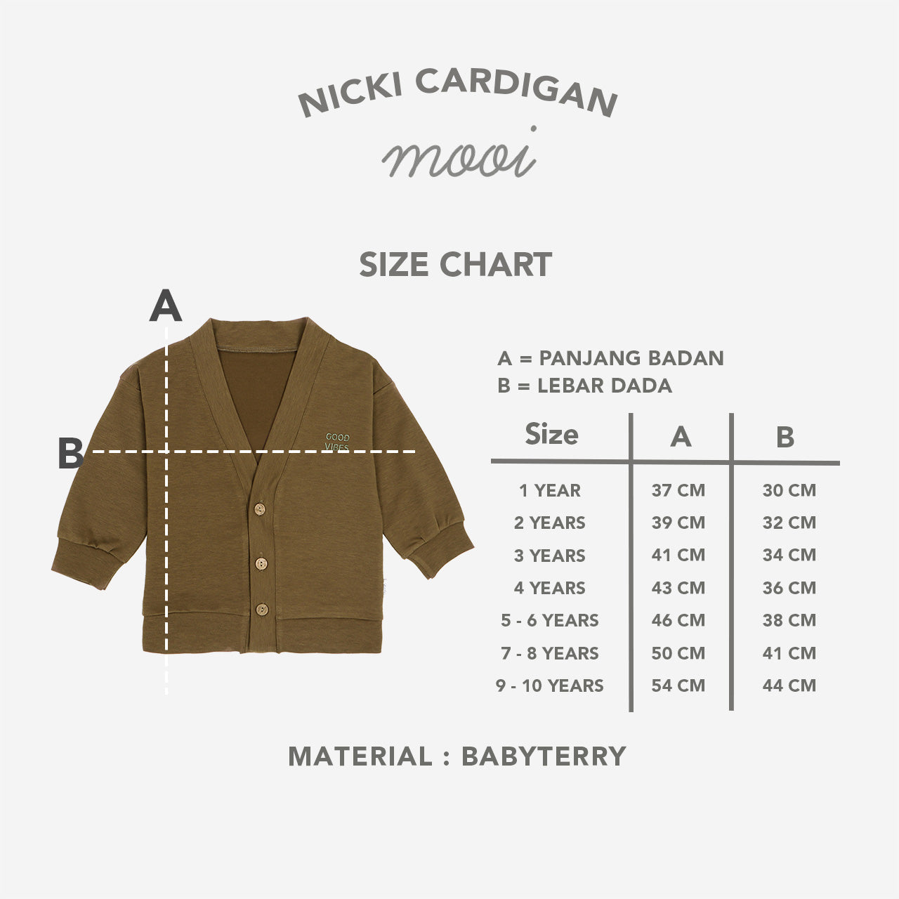 Mooi Cardigan Anak Nicki Cardigan