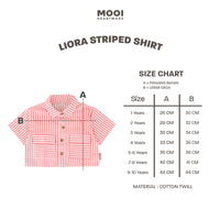 Mooi Kemeja Anak Perempuan Liora Striped Shirt