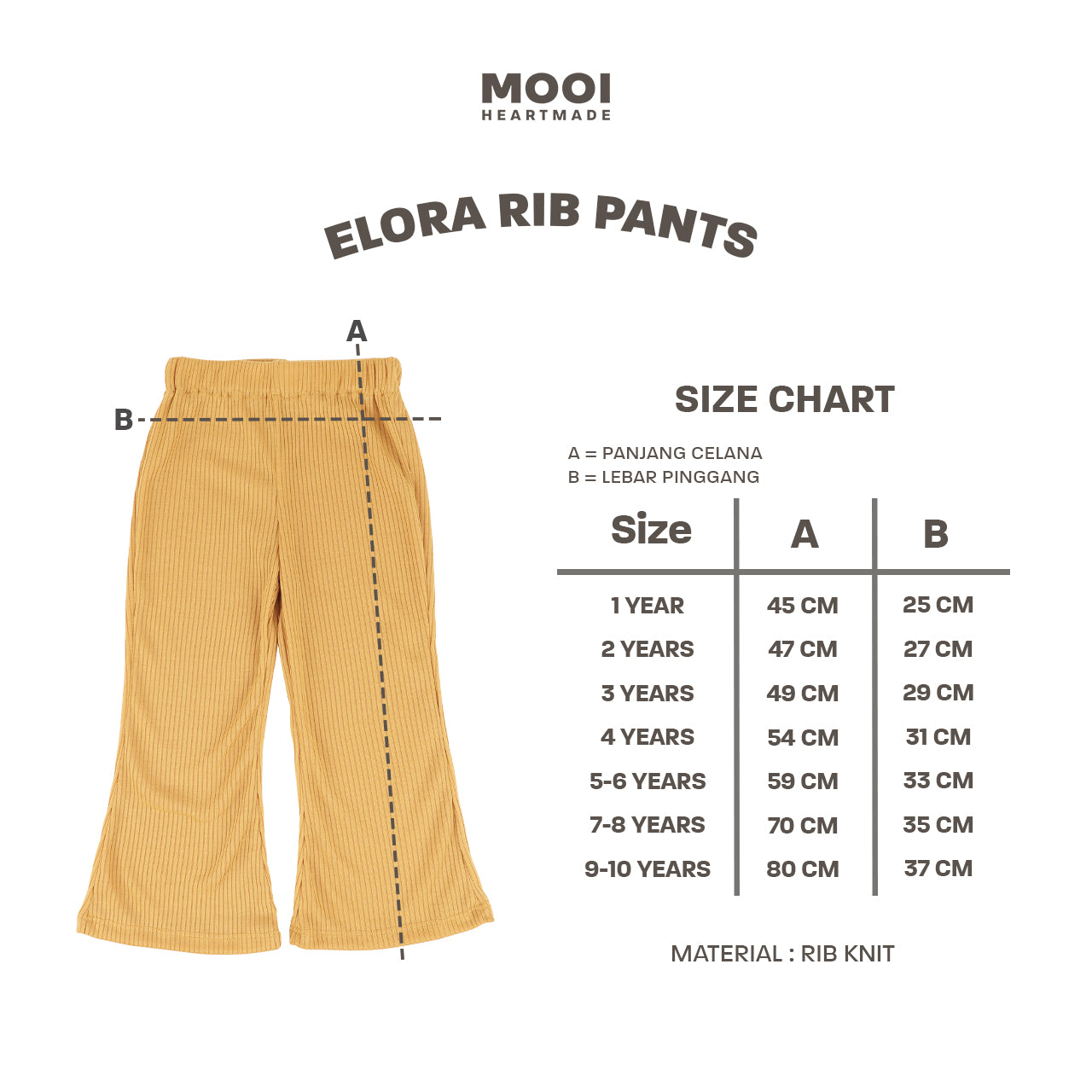 Mooi Celana Panjang Anak Perempuan Elora Pants