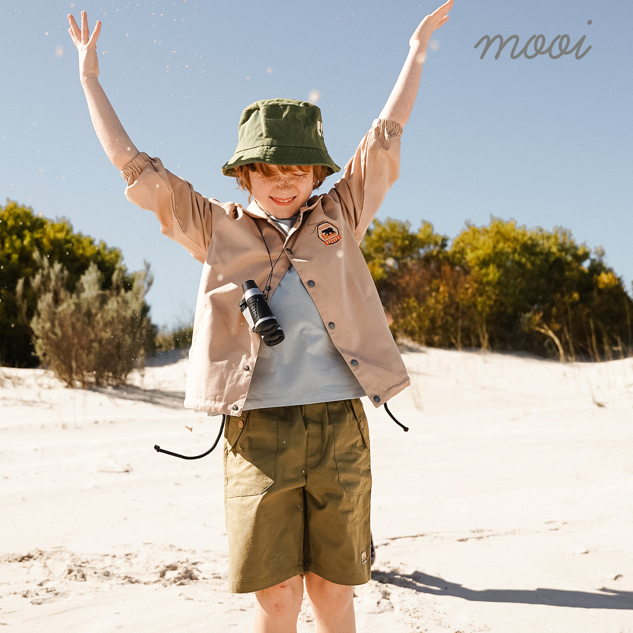 Mooi Celana Pendek Chinos Cargo Anak Alexi Pocket Short Cargo Chinos