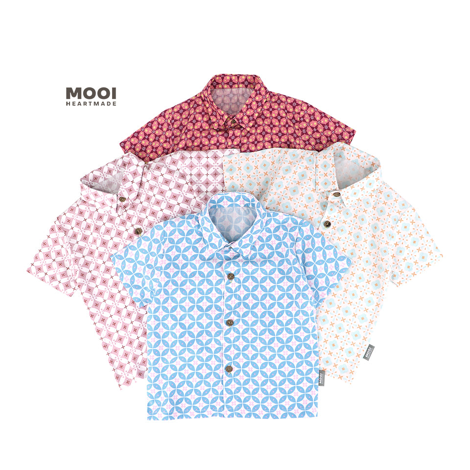 Mooi Atasan Batik Kemeja Anak Laki-Laki Mahesa Batik Shirt