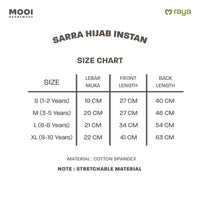 Mooi Hijab Instant Anak Jilbab Anak Perempuan Sarra Hijab