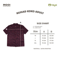 Mooi Atasan Pria Kemeja Pria Raya Collection Nuhad Koko Adult Nawasena Series