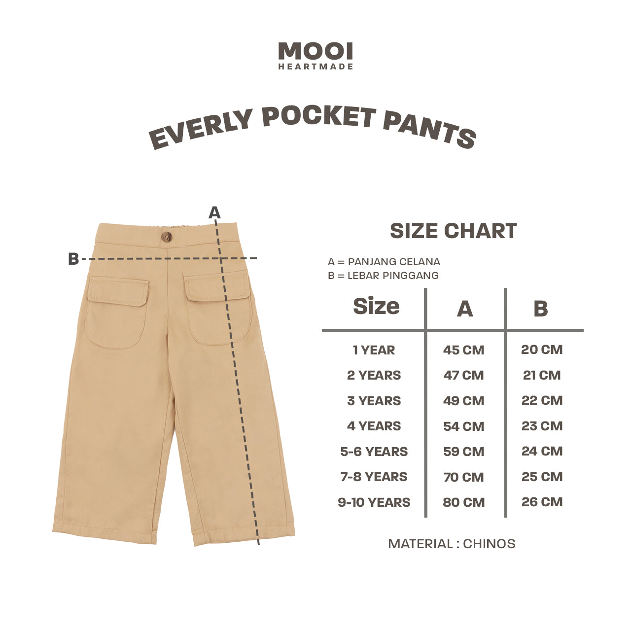 Mooi Celana Panjang Anak Perempuan Everly Pocket Pants