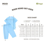 Mooi Raed Koko Set Setelan Koko Anak Raya Collection Zeina Series