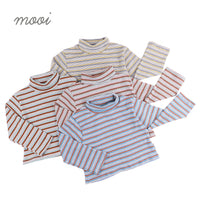 Mooi Atasan Anak Ren Turtle Neck Striped