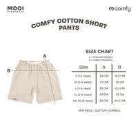 Mooi Celana Pendek Anak Comfy Cotton Short Pants Kids