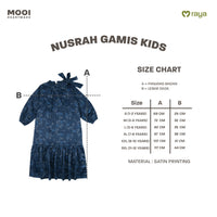 Mooi Dress Anak Gamis Anak Perempuan Raya Collection Nusrah Gamis Nawasena Series
