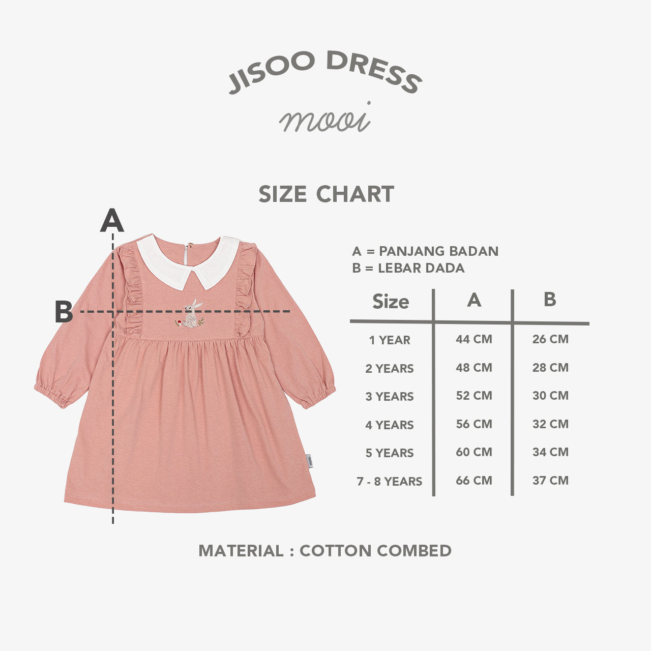 Mooi Dress Anak Perempuan Jisoo Dress