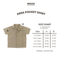 Mooi Kemeja Anak Laki-laki Arka Pocket Shirt