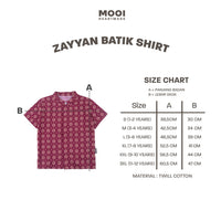 Mooi Atasan Batik Kemeja Anak Laki-Laki Zayyan Batik Shirt