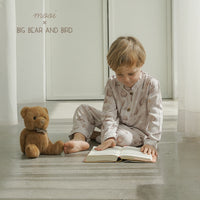 Mooi x Big Bear & Bird Piyama Panjang Anak Baju Tidur Anak Long Pajamas Kids