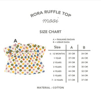 Mooi Atasan Anak Perempuan Rora Ruffle Top