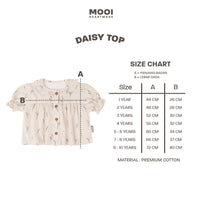 Mooi Atasan Anak Perempuan Daisy Top