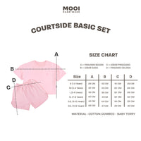 Mooi Setelan Anak Kaos Anak Courtside Basic Set