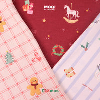 Mooi Setelan Anak Unisex Tencel Christmas Collection Christmas Pajamas Kids